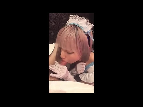 ❤️ Idol ya Kijapani [mayuka], vazi la msichana wa Kifaransa, sehemu ya 1, blowjob na kujipaka losheni ❤️  ❌